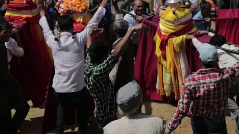 Indische-Menge-Beim-Indischen-Religiösen-Fest---Fair