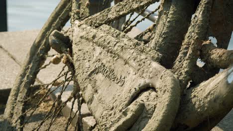 Close-Up-of-Nextbike-Bicycle-a-Bike-Sharing-Company-but-Full-of-Mud