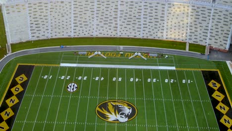 Aerial-Drone-360-Video-of-University-of-Missouri-Mizzou-Football-Field