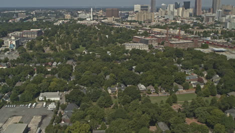 Atlanta-Georgia-Aerial-v699-birdseye-shot-of-Cabbagetown-neighborhood-and-midtown-on-horizon---DJI-Inspire-2,-X7,-6k---August-2020