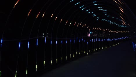 LED-Lighting-Festival-In-the-Park-Tunnel-–-Multi-colored