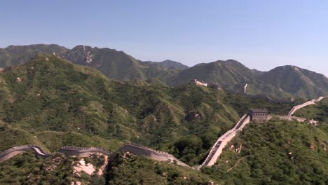 Schwenk-Der-Chinesischen-Mauer-In-China