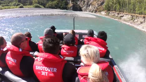 Shotover-Jetbootfahrt-In-Queenstown,-Neuseeland