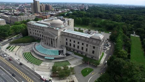 Brooklyn-Museum-aerial-pulling-away-to-show-wider-view-4K