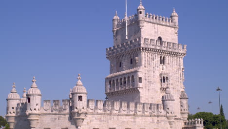 Belem-tower-close-up-cityscape-view-from-river