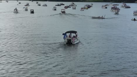 Boats-decorated-to-support-USA-Trump-Pence-2020