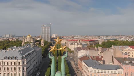 Salvaguardar-Riga-Letonia-Libertad-Monumento-Estatua-Antena
