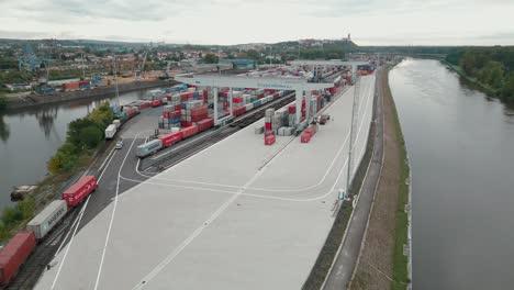 Aerial-view-of-the-area-of-the-modern-cargo-port-at-Melnik-on-the-Elbe