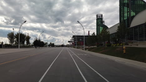 Cycling-slowly-westward-through-an-empty-Exhibition-Place-in-Toronto