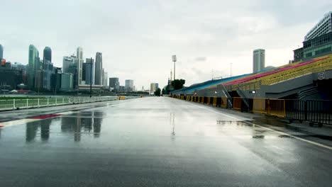 Empty-Marina-Bay-Floating-Platform-In-Singapore-On-A-Rainy-Day---approach