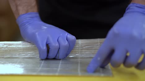 A-close-up-video-of-sushi-preparations