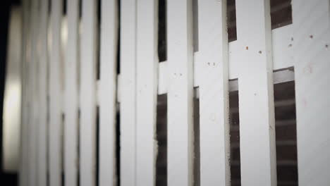 Close-up-of-a-white-picket-fence