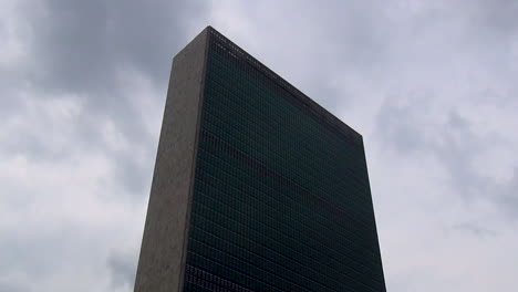 Edificio-De-Las-Naciones-Unidas-Mientras-El-Sol-Se-Pone-Sobre-Nueva-York
