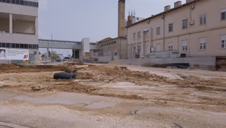 Unvollendete-Straßenbauarbeiten-In-Zadar,-Kroatien