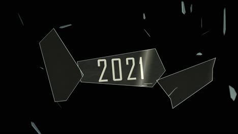 Year:-2021---Glass-shards-fly-towards-us-after-an-explosion---motion-design---Including:-Textless-Version-and-Tracking-Matte---4K