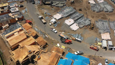 Vista-Aérea-De-Las-Nuevas-Casas-En-Construcción.