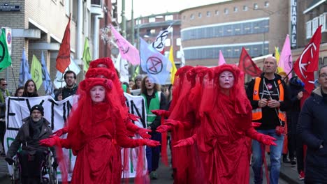 XR-Buschbrand-Klimaschutzprotest-Vor-Der-Australischen-Botschaft-In-Den-Haag,-Niederlande