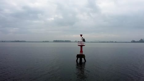Flying-around-a-light-buoy-with-a-drone