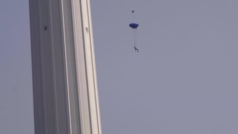 Base-jumpers-jumping-from-Menara-tower-in-Kuala-Lumpur