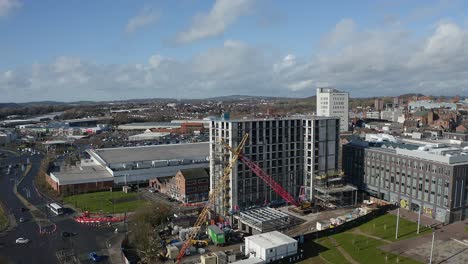 Continúa-El-Trabajo-En-El-Nuevo-Complejo-Hotelero-Hilton-En-La-Ubicación-De-Los-Edificios-Del-Ayuntamiento-De-One-Smithfield-Stoke-On-Trent-En-El-Corazón-De-La-Ciudad