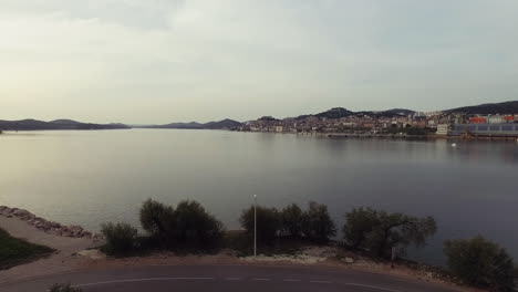 Backwards-flight-from-the-Sibenik-Coast