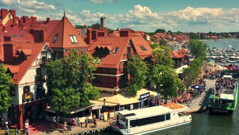 Aerial-view-of-the-city-of-Mikołajki