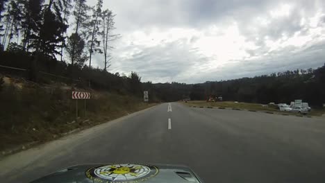 POV:-Anchors-Away-Opel-Cadet-car-leaves-start-gate-at-Simola-Hillclimb