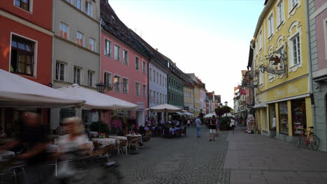 Füssen-Deutschland,-Circa:-Zeitraffer-Altstadt-In-Füssen-Stadt-In-Deutschland