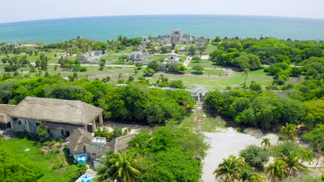Ruinas-Mayas-De-Tulum-Mexico-En-Quintana-Roo-Desde-Drone-View