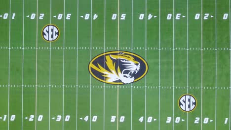 College-Football-Season-Concept-above-Mizzou-Faurot-Field---Aerial-Overhead-View