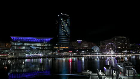 Night-view-of-Darling-Harbour-during-pandemic-still-illuminated-but-very-little-people-in-the-area