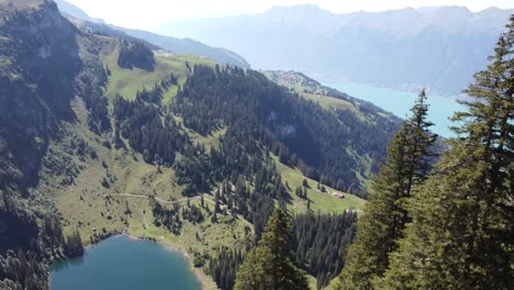 Swisslakes:-Hinterburgsee-Al-Frente,-Brienzersee-Al-Fondo