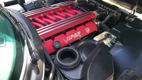 Under-hood-of-2nd-generation-Dodge-Viper-GTS-V10-engine