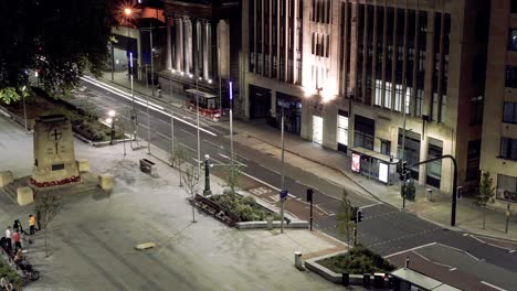 Zoom-De-Lapso-De-Tiempo-Nocturno-Del-Nuevo-Centro-De-La-Ciudad-De-Bristol