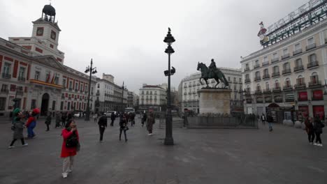 Puerta-del-Sol-with-statue-of-Carlos-III