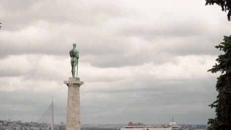 Pobednik-statue-at-the-Belgrade-Fortress-in-Serbia