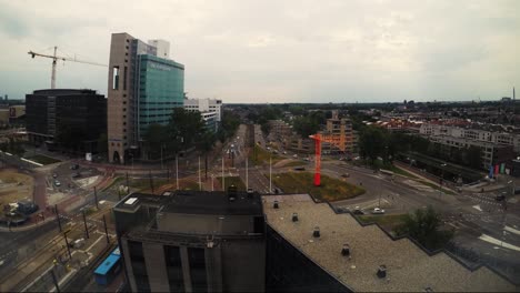 Timelapse-from-11th-Floor-of-hotel-room-above-Utrecht-city