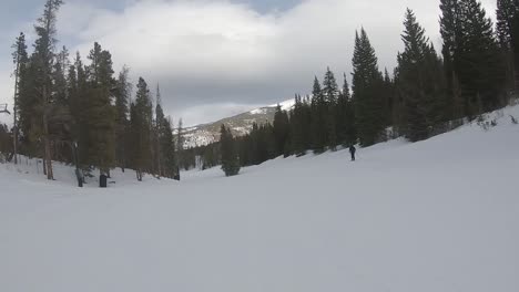 Slow-motion-snowboarding-at-Breckenrdige-Colorado-during-amazing-fresh-powder