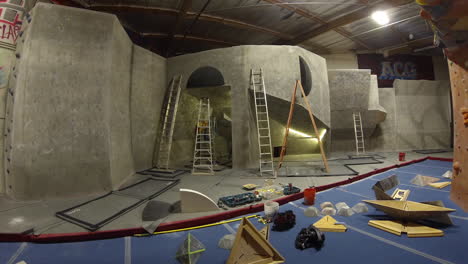 STATIC-TIMELAPSE:-Setting-Routes-at-Climbing-Gym-for-Competition