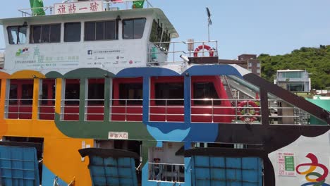 The-view-from-the-Kaohsiung-ferry-to-Cijin-Island,-Taiwan