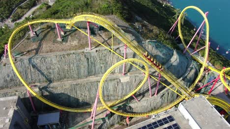 Hong-Kong-rollercoaster-at-new-Ocean-park-amusement-park-reopens-after-corona-virus-lockdown-Aerial-view