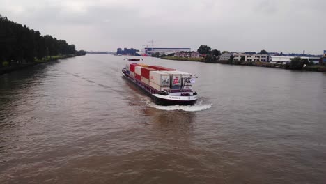 Aerial-Of-Forward-Bow-Of-En-Avant-Navigating-Oude-Maas