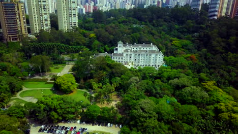 Vista-Aérea-Desde-El-Parque-Burle-Marx-En-La-Ciudad-De-Sao-Paulo,-Brasil