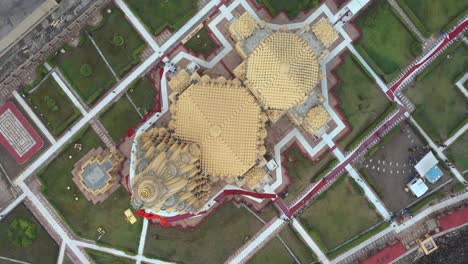 Vista-Superior-Circular-Aérea-De-Somnath-Mandir