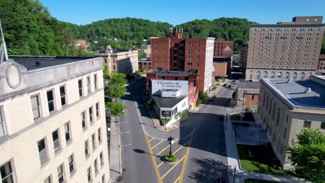 aerial-push-into-bluefield-west-virginia-skyline