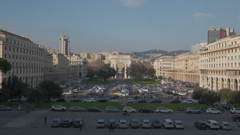 Genua,-Siegesplatz,-Platz-Und-Siegesbogen,-Siegesbogen