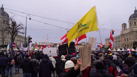 Massive-crowd-of-right-wing-protestors-with-gadsen-flag-being-held-up