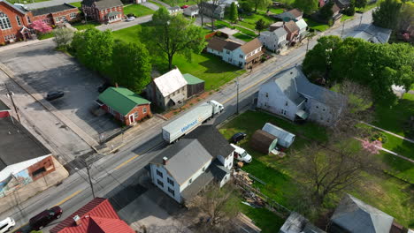 Walmart-truck-driving-through-American-town