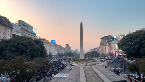 Drone-view-of-piqueteros-causing-traffic-disruptions-around-Republic-Square