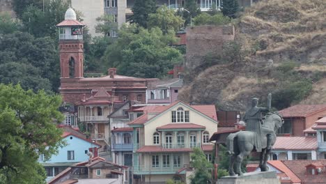 A-view-of-an-old-mosque-in-Tbilisi-between-the-hills